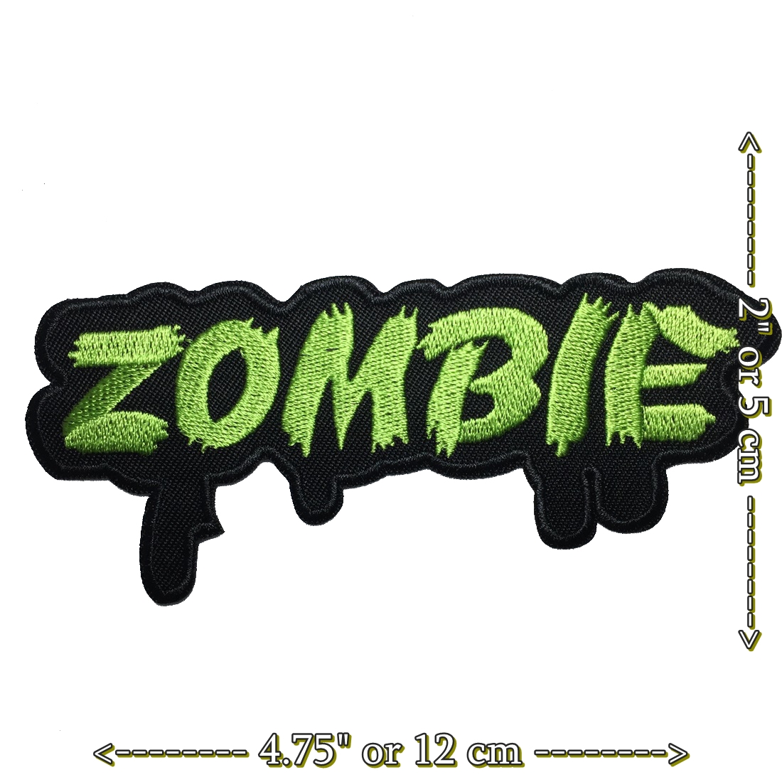 ซอมบี้ Zombie ตัวรีดติดเสื้อ อาร์มรีด อาร์มปัก ตกแต่งเสื้อผ้า หมวก กระเป๋า แจ๊คเก็ตยีนส์ Dark Embroidered Iron on Patch