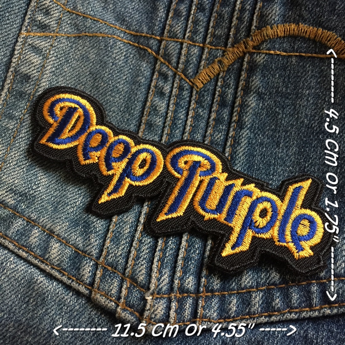 Deep Purple วงดนตรี ร็อค เฮฟวี่เมทัล พังค์ ตัวรีดแบบปัก อาร์มปัก ตัวรีดติดเสื้อ ตัวรีด ติดกระเป๋า ติดหมวก ติดแจ๊คเก็ต Rock Iron on Embroidered Patch