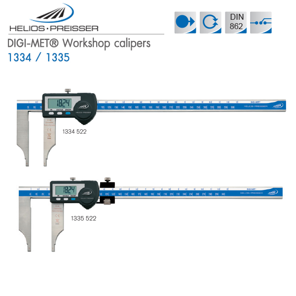 HELIOS-PREISSER,DIGI-MET Workshop calipers,1334 / 1335