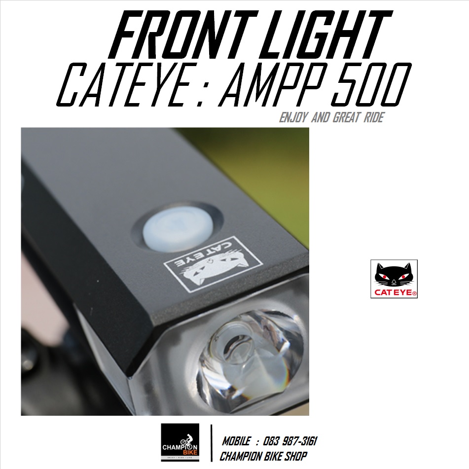 ชุดไฟหน้า+ไฟท้ายจักรยาน ชาร์ทUSB CATEYE : AMPP 500 + VIZ 150 BIKE LIGHT SET USB CHARGE