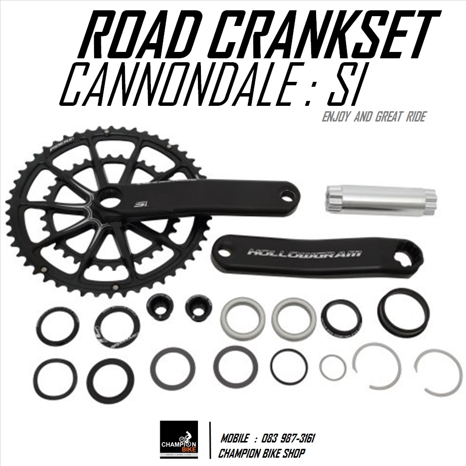 ชุดจานหน้าแคนนอนเดล CANNONDALE : HOLLOWGRAM SI 170 52-36T. CRANKSET
