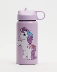 Cotton On Kids - Care Bears Rainbows - ขวดน้ำ หลอดดูด- ยูนิคอร์น ม่วง