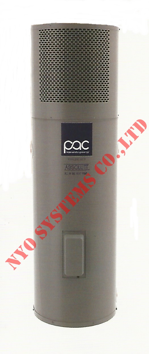 เครื่องทำน้ำร้อนแบบฮีทปั๊ม PAC Absolutt 340 ลิตร