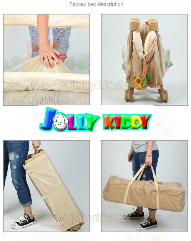 ฺB10103 เตียงplaypen สะดวกพับเก็บได้ สินค้าใหม่คุณภาพดี A2 สีฟ้า