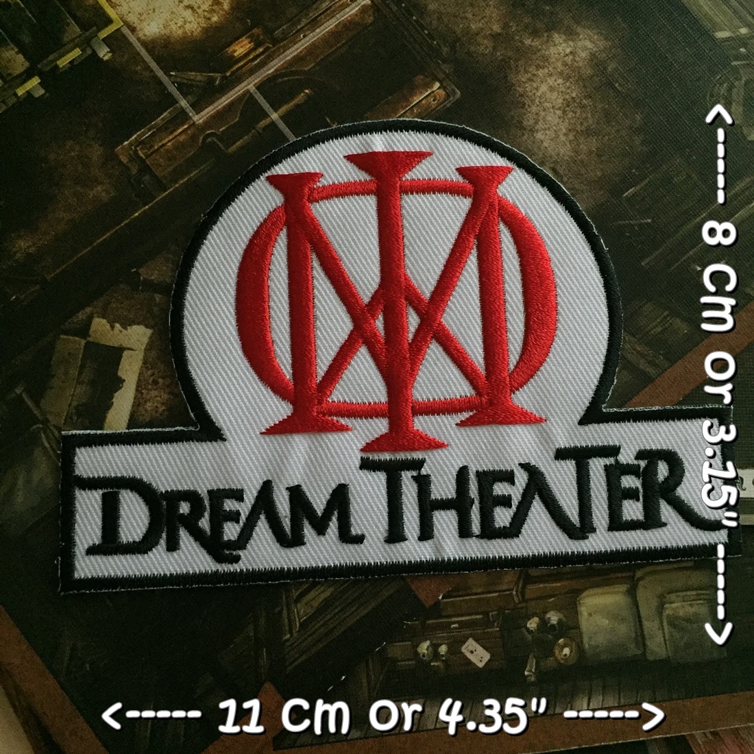 Dream Theater วงดนตรี ร็อค เฮฟวี่เมทัล พังค์ ตัวรีดแบบปัก อาร์มปัก ตัวรีดติดเสื้อ ตัวรีด ติดกระเป๋า ติดหมวก ติดแจ๊คเก็ต Rock Iron on Embroidered Patch