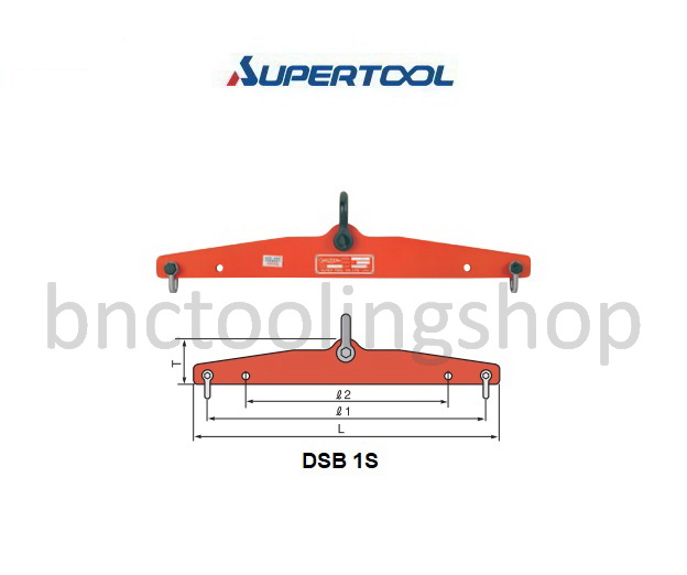 คานเหล็กยกถังน้ำมัน ความจุสูงสุด 1 ตัน,Balance Drum Lift Clamp Rated capacity 1 Ton,Supertool,DSB 1S