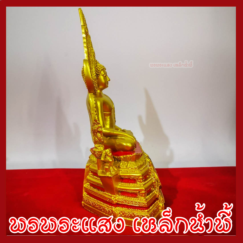 พระพุทธชินราช องค์ทอง แต่งสี หน้าตัก 5 นิ้ว สูง 11 นิ้ว