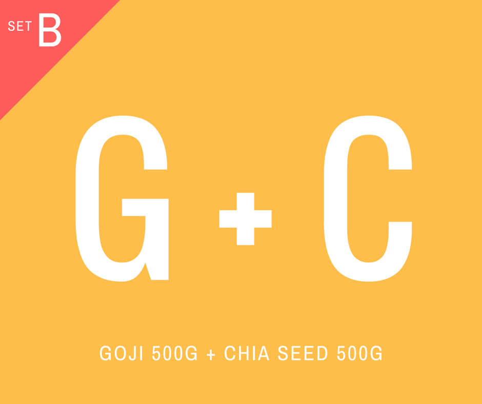 SET B : Goji berry 500g + Chia seed 500g