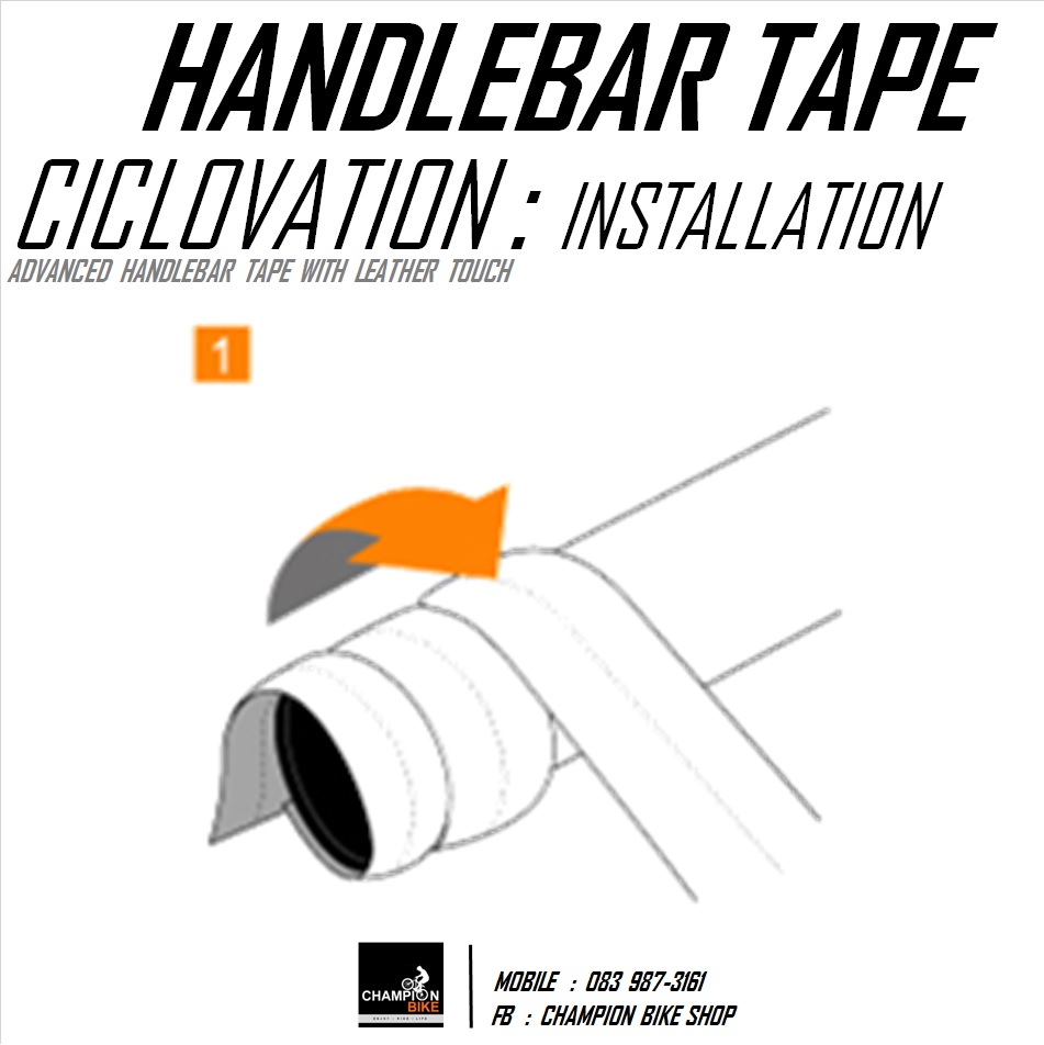 ผ้าพันแฮนด์เสือหมอบ CICLOVATION : SHOOTING STAR HANDLEBAR TAPE สีแดง-ขาว