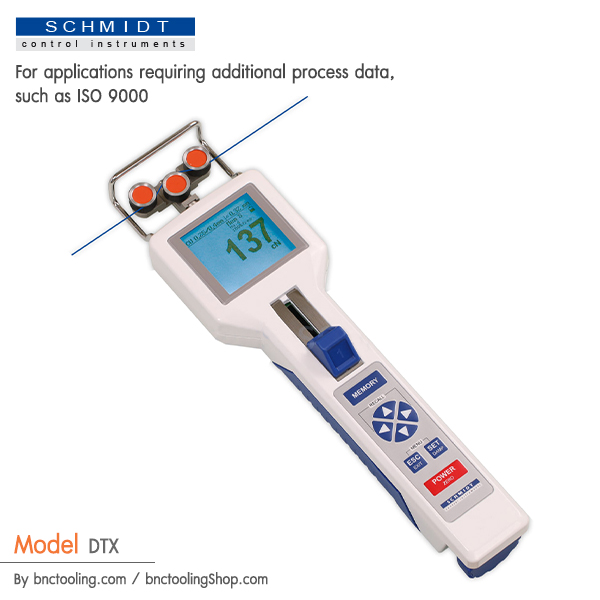 SCHMIDT,For applications requiring additional process data such as ISO 9000 certified,DTX