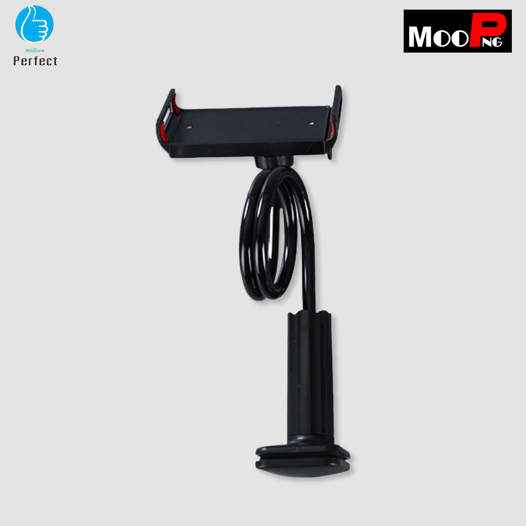 MooPNG ขายึด ipad บนหัวเตียงนอนดูหนัง!! ของดีคนขี้เกียจ ที่ยึด ipad ขาตั้งคลิปสำหรับมือถือ สะดวก สบาย ไม่ต้องถือให้เมื่อยมือ รุ่น MBH - 9