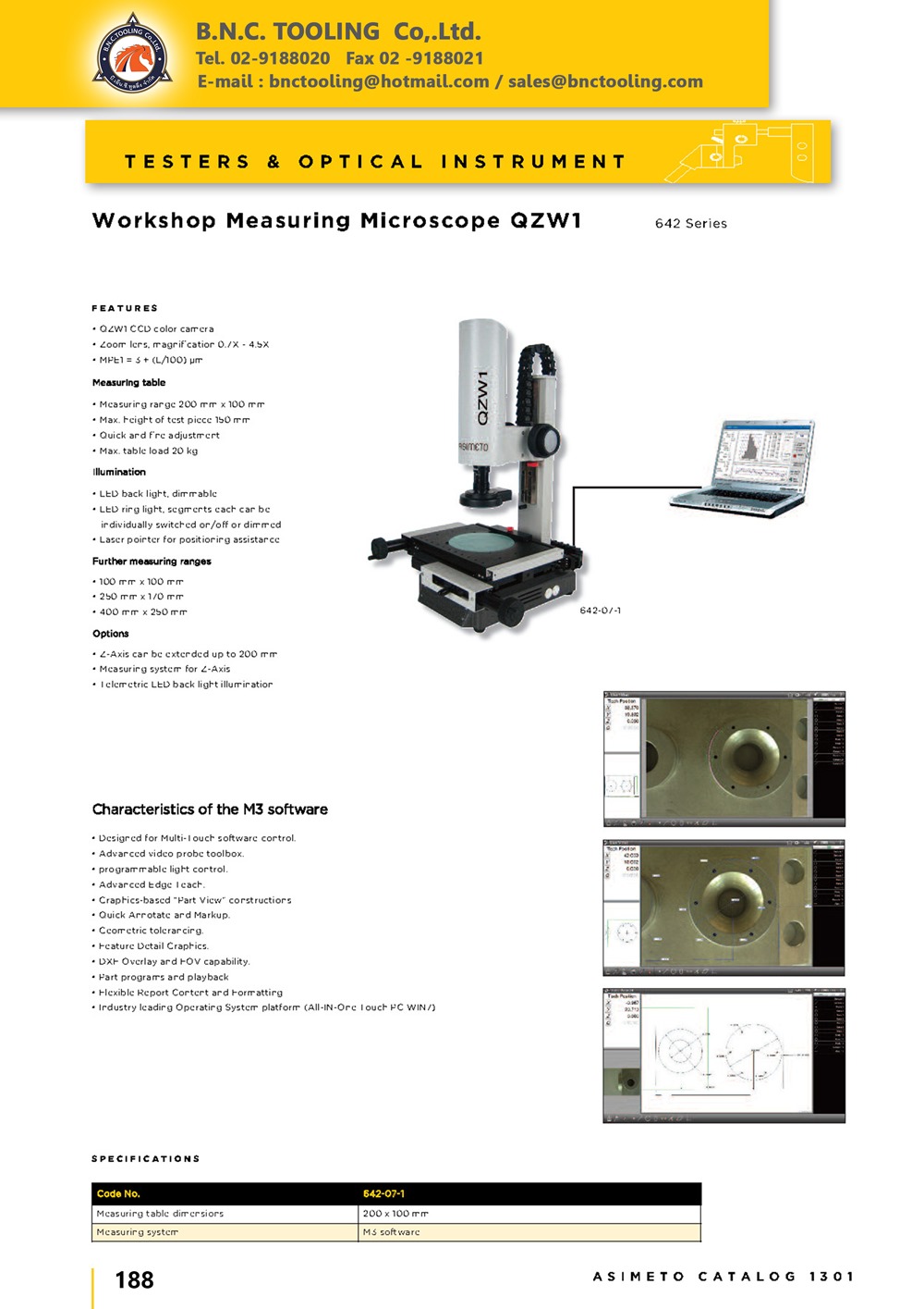 ASIMETO,P188,Workshop Measuring Microscope QZW1,642-07-1