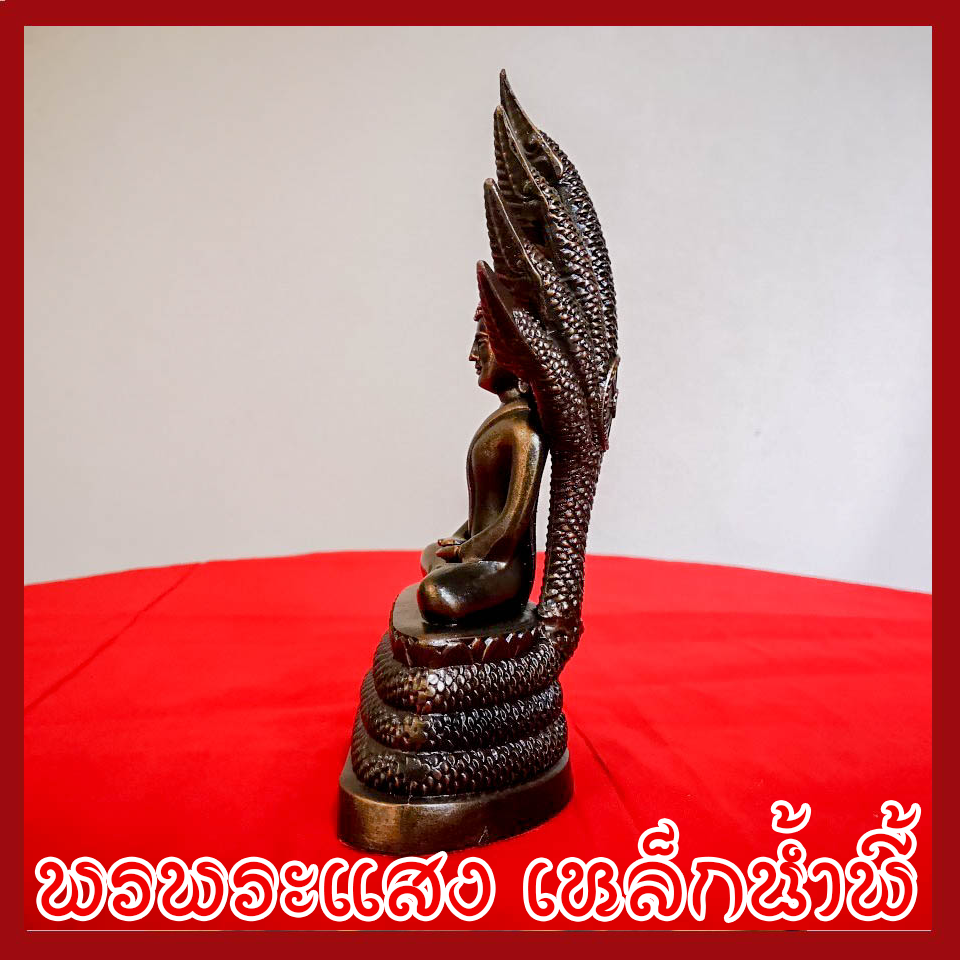 พระประจำวันเสาร์ ปางนาคปรก วัตถุมงคล เนื้อมวลสารแร่เหล็กน้ำพี้