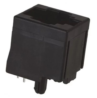 TE Connectivity Jack Modular Connector 8p8c (RJ45, Ethernet) Vertical Unshielded Cat3
