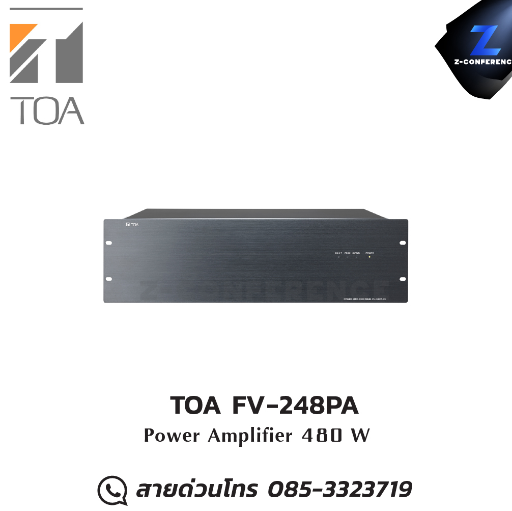 TOA FV-248PA-AS POWER AMPLIFIER แอมป์ , amplifier, power amp, power amplifier