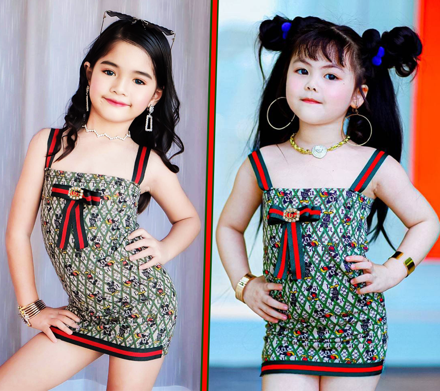 D47 เดรสมิ กกี้ Gu ci i สวย หรู ดูแพง