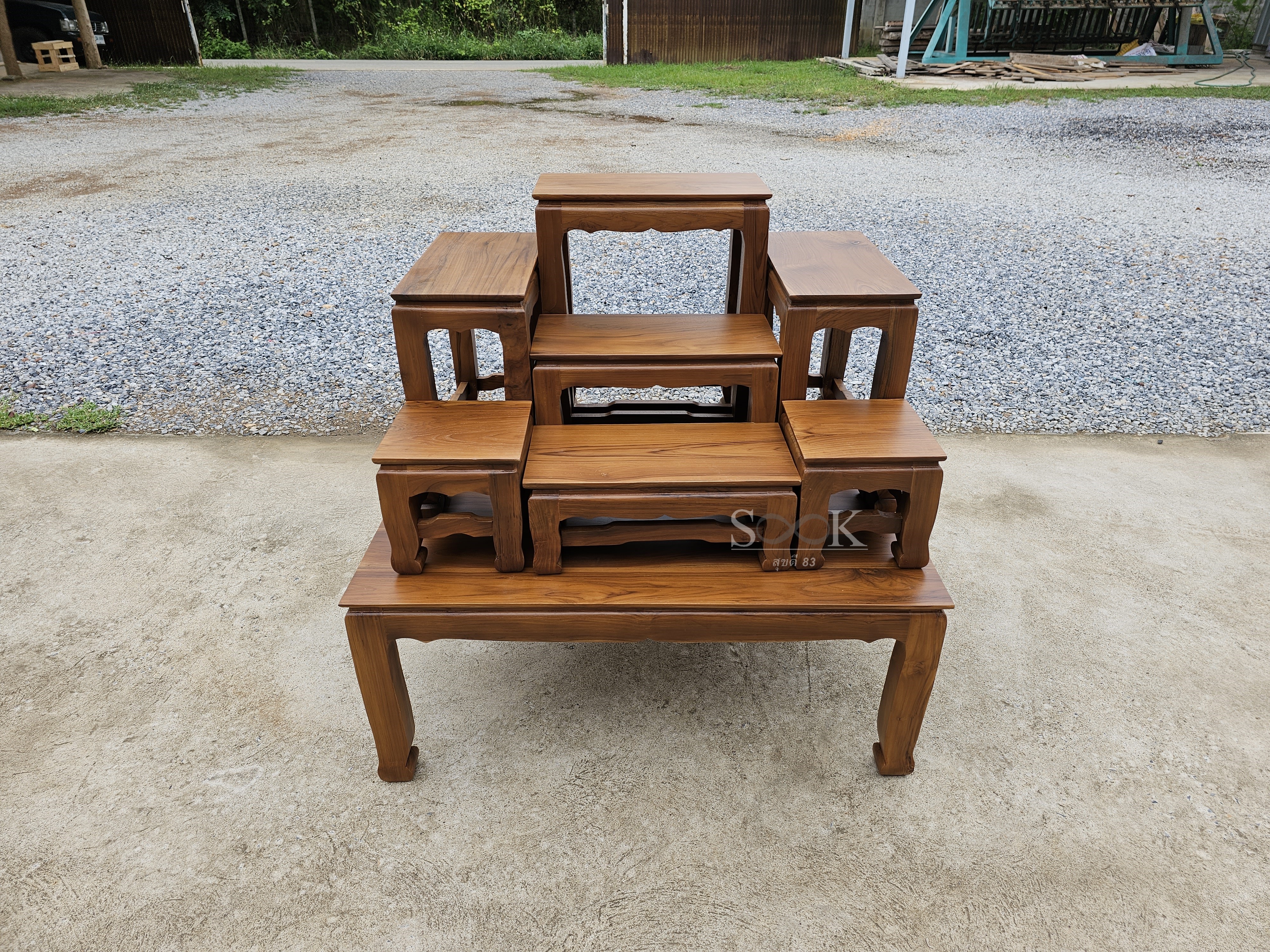 โต๊ะหมู่ 7 x 9 เรียบ