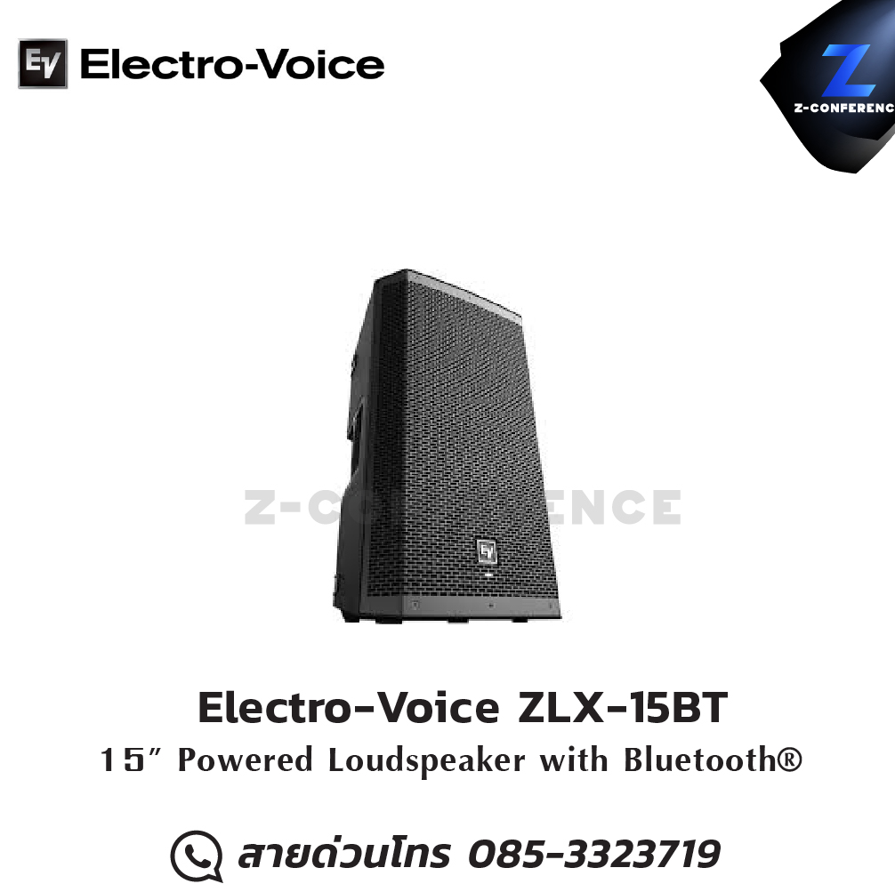 Electro-Voice ZLX-15BT 15" powered loudspeaker with bluetooth audio ลำโพง , ตู้ลำโพง , speaker