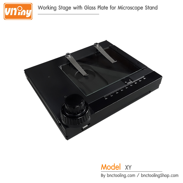 ViTiny,Working Stage with Glass Plate for Microscope Stand,XY