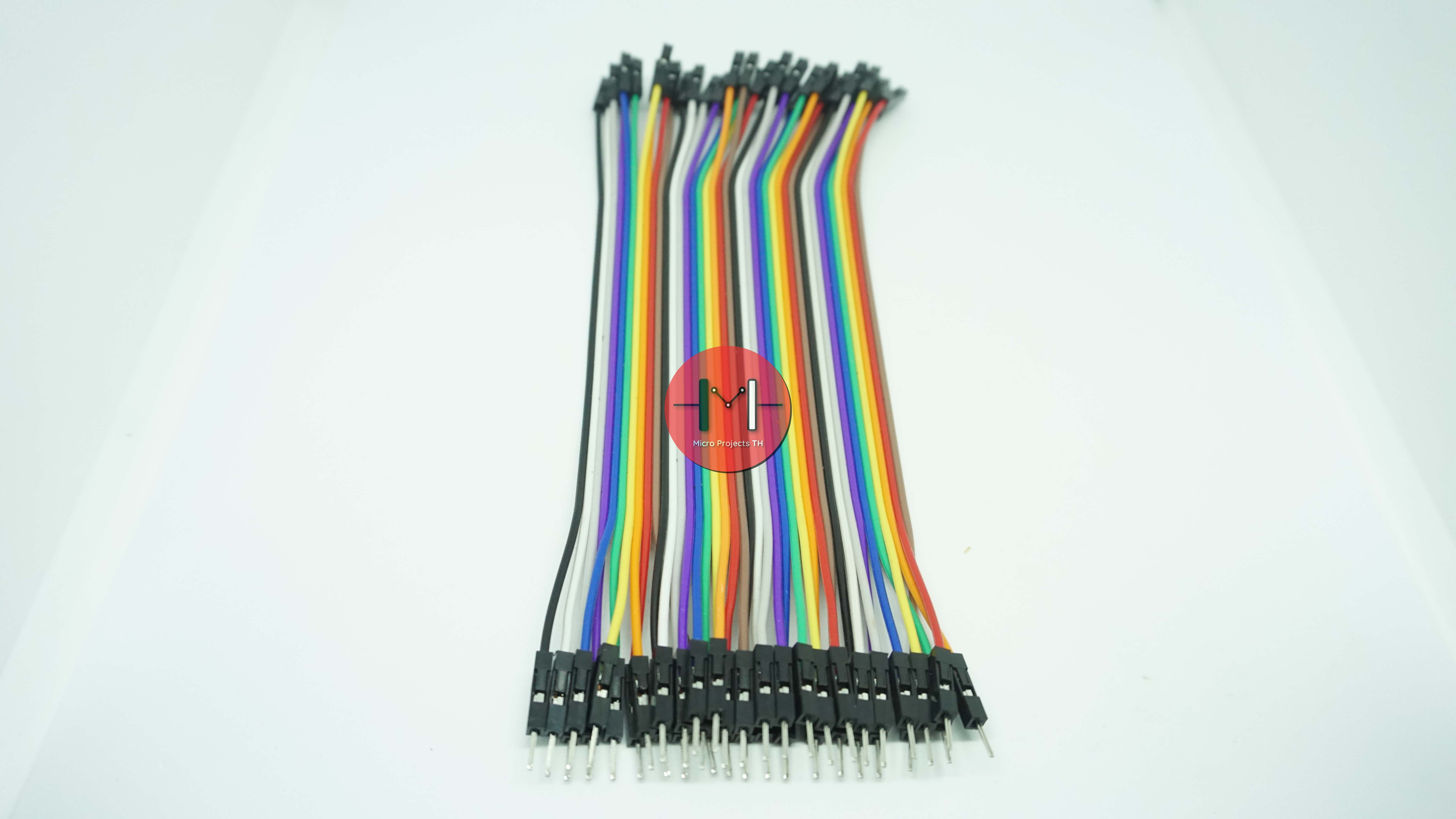 Jumper Arduino สายไฟจัมเปอร์ยาว 15cm ผู้ - เมีย จำนวน 40 เส้น