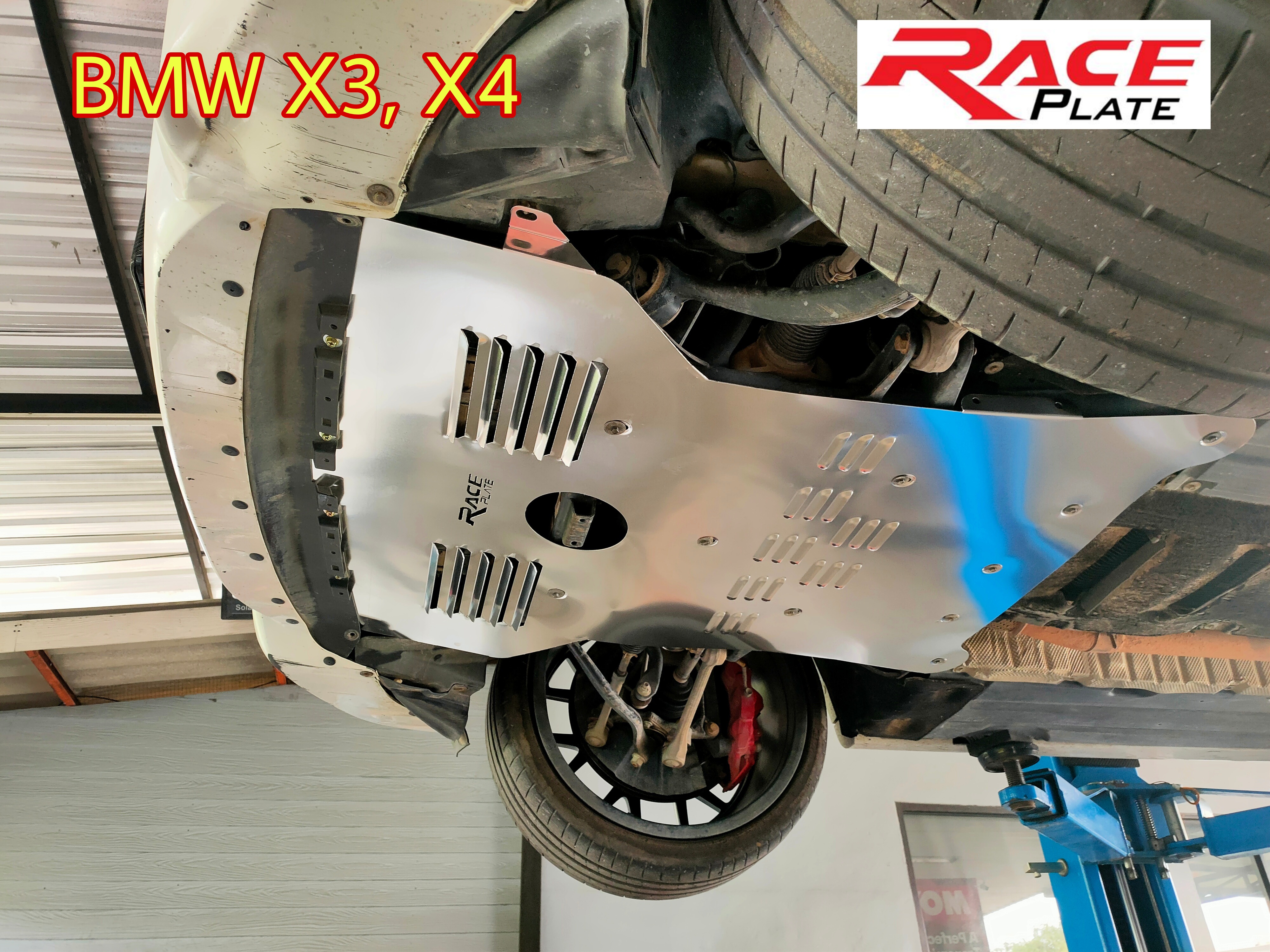 แผ่นปิดใต้ห้องเครื่องอลูมิเนียม BMW X3, X4 Raceplate_Undertray