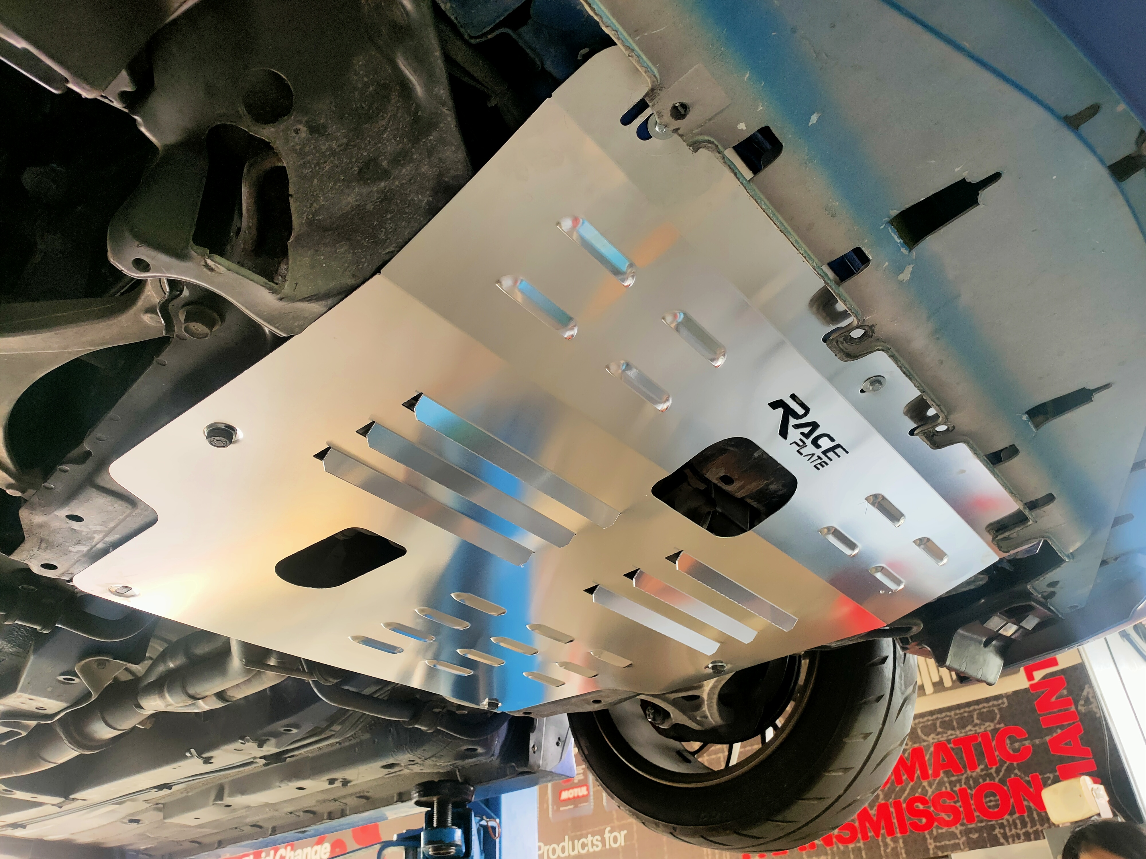 แผ่นปิดใต้ห้องเครื่องอลูมิเนียม Honda DC5 Raceplate_Undertray