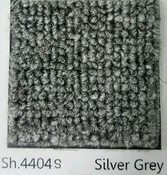 พรมทอสีเทา รหัสสี SH4404s silver grey ราคา ตร.หลาละ 300 บาท รุ่นนี้ สีพื้น ไม่มีลายค่ะ