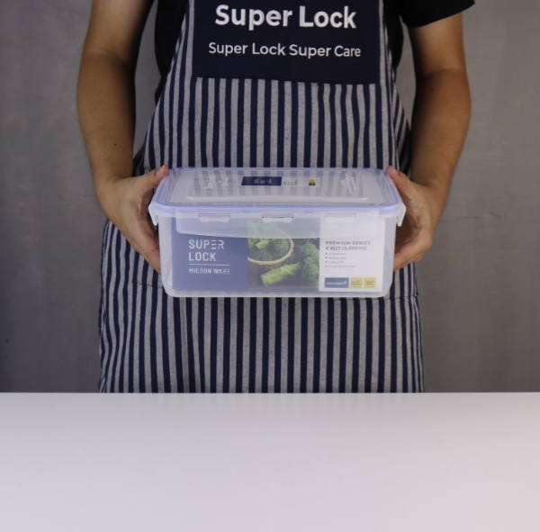 Super Lock กล่องใส่อาหาร รุ่น 6117 ความจุ 5500 มล. ตรา Micronware