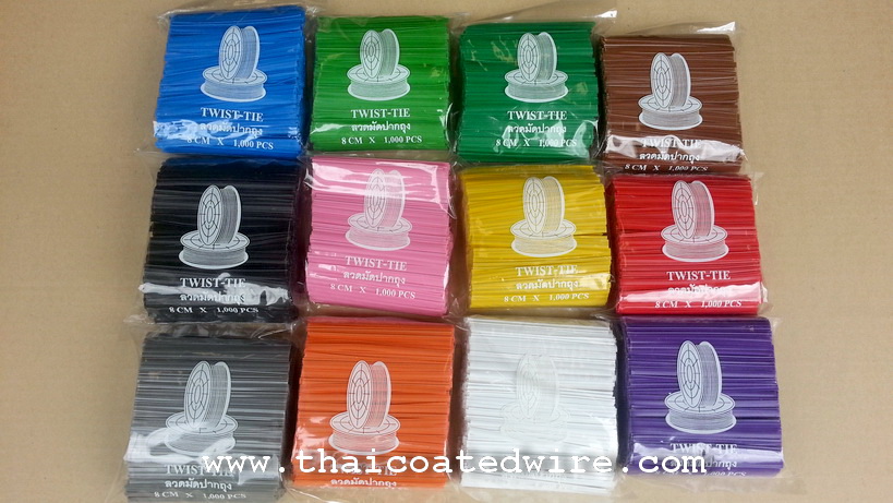 ลวดมัดสายไฟ 8cm x 1,000pcs