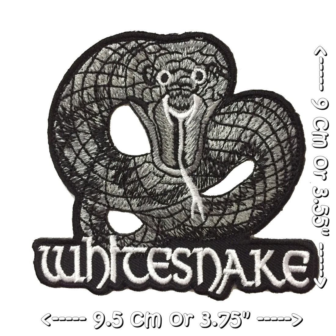 Whitesnake วงดนตรี ร็อค เฮฟวี่เมทัล พังค์ ตัวรีดแบบปัก อาร์มปัก ตัวรีดติดเสื้อ ตัวรีด ติดกระเป๋า ติดหมวก ติดแจ๊คเก็ต Rock Iron on Embroidered Patch