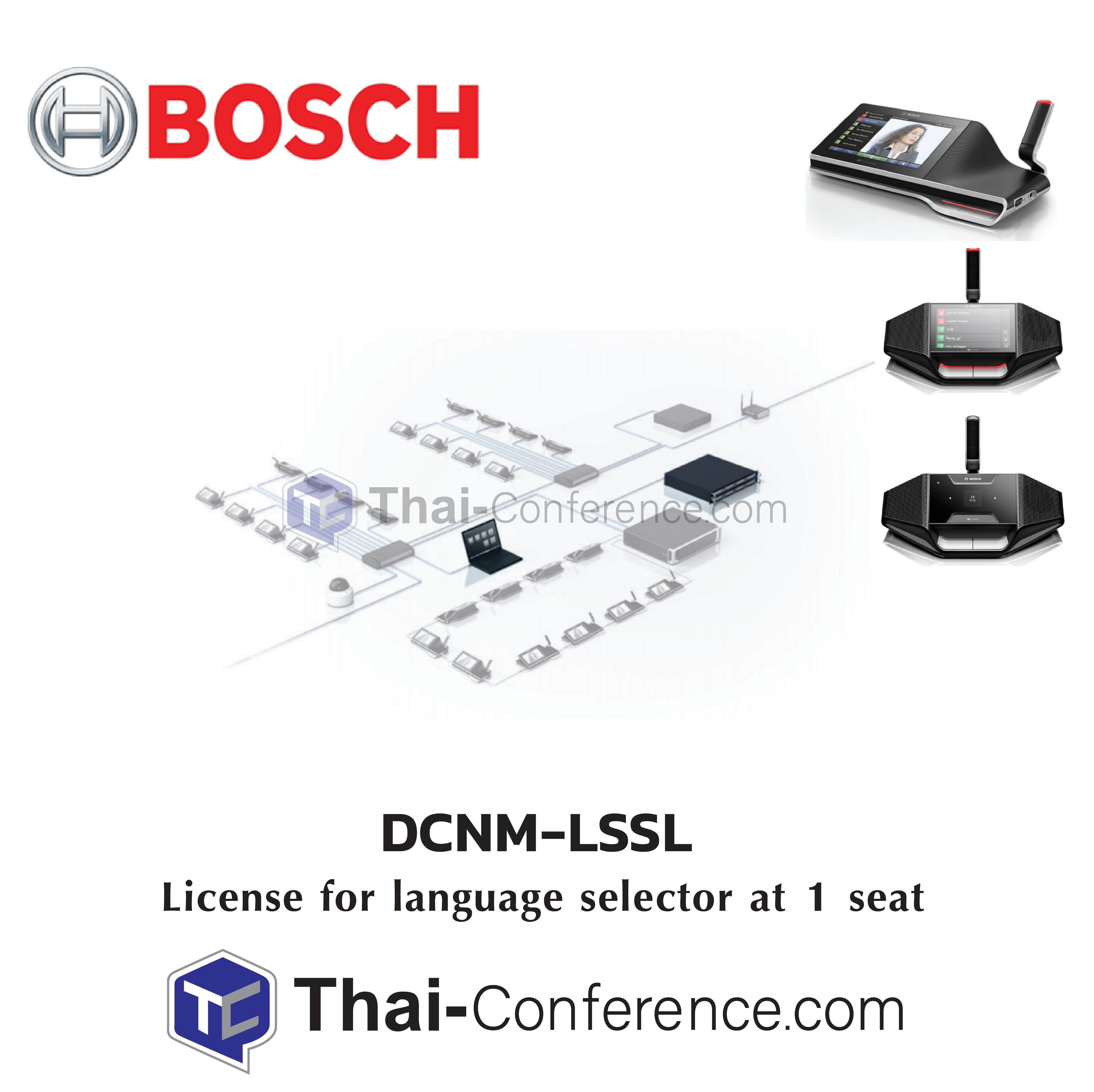 BOSCH DCMN-LSSL DICENTIS Conference System microphone ไมค์ประชุม ชุดประชุม ไมค์ห้องประชุม ไมค์ conference