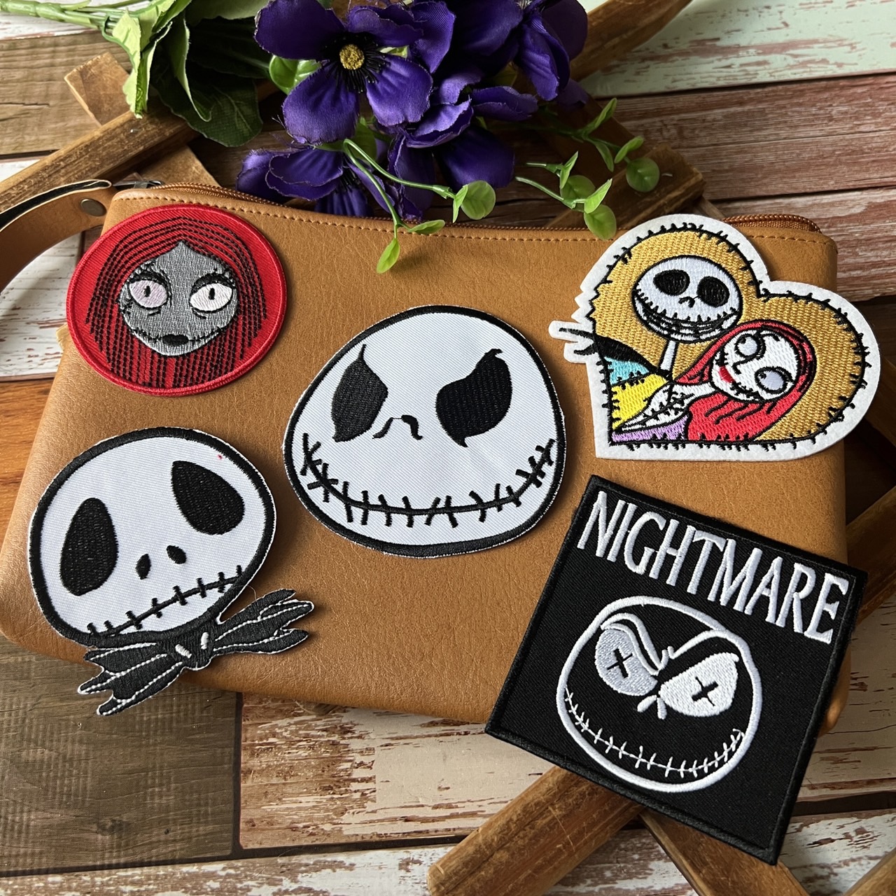แจ๊ค Nightmare การ์ตูน ตัวรีดติดเสื้อ อาร์มรีด อาร์มปัก ตกแต่งเสื้อผ้า หมวก กระเป๋า แจ๊คเก็ตยีนส์ Movie Embroidered Iron on Patch