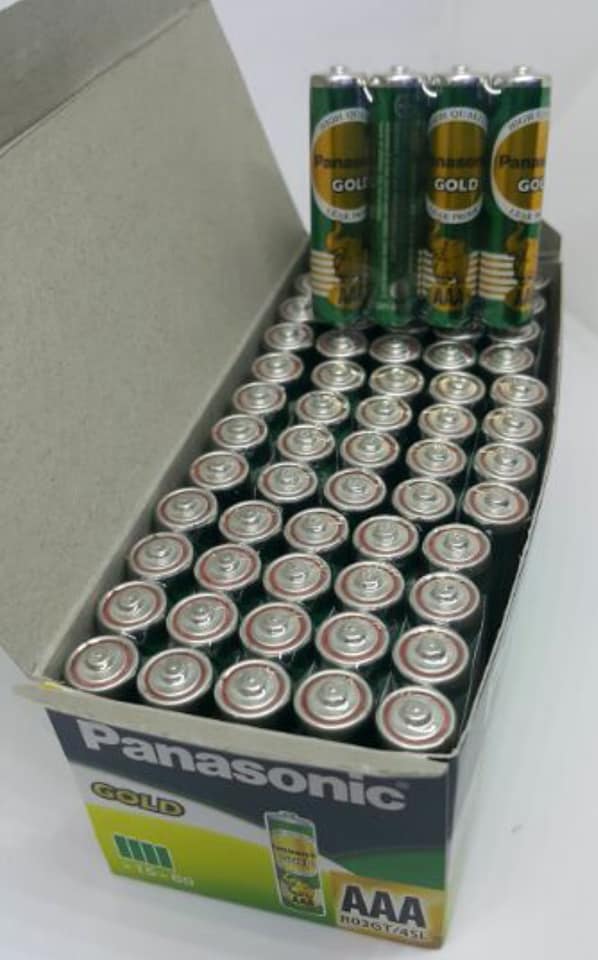 ถ่าน Panasonic ขนาด AAA บรรจุ15แพค 60ก้อน