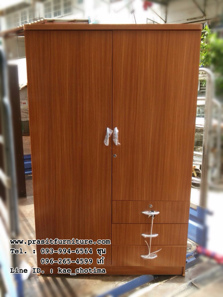 ตู้เสื้อผ้า ขนาด 4 ฟุต 3 ลิ้นชัก รุ่น AN120