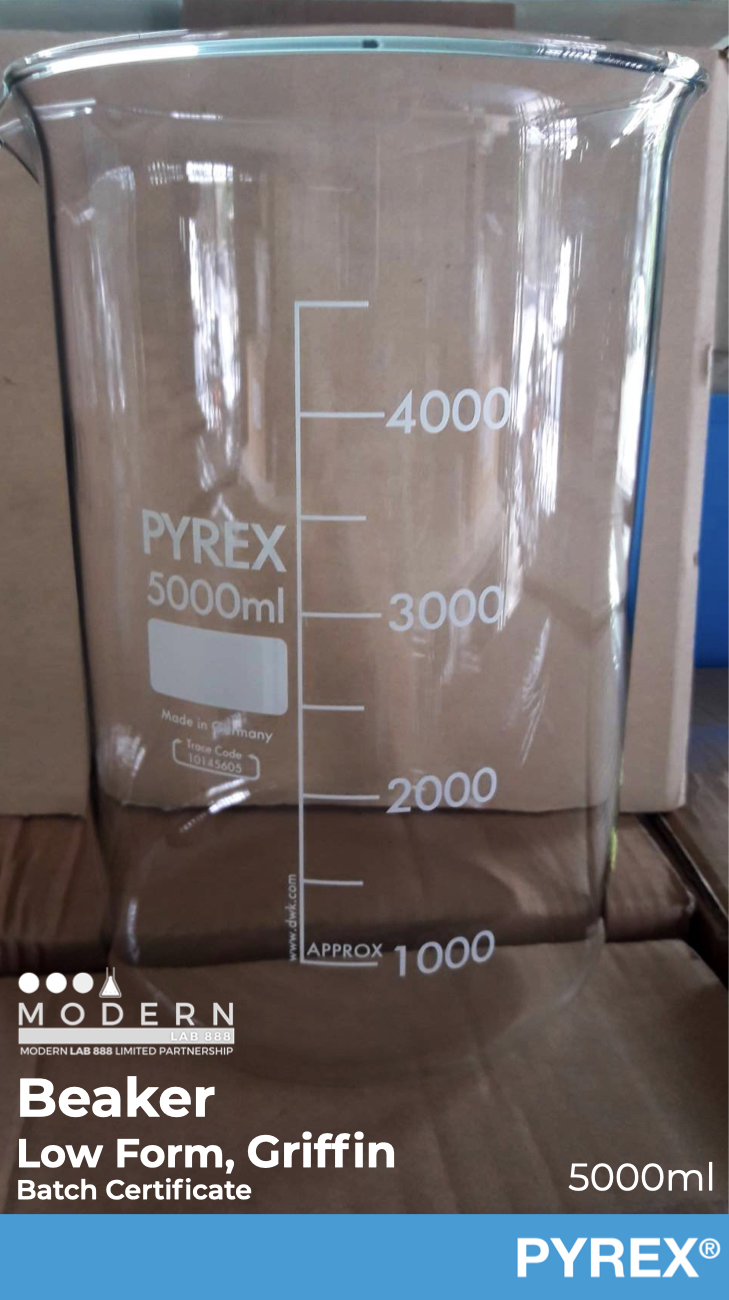 บีกเกอร์ทรงเตี้ย / Beaker, Low Form, Griffin, PYREX