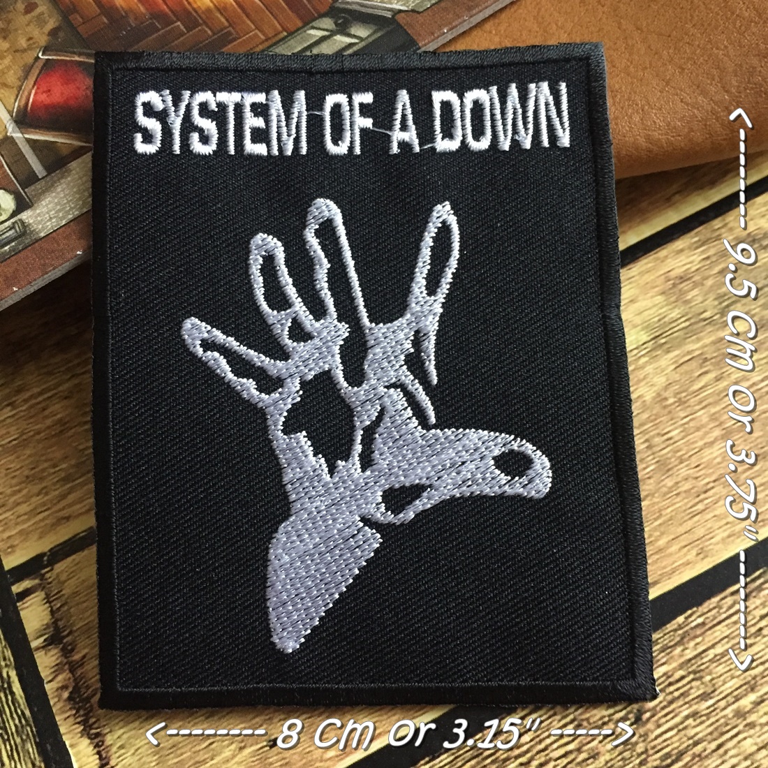 System of A Down วงดนตรี ร็อค เฮฟวี่เมทัล พังค์ ตัวรีดแบบปัก อาร์มปัก ตัวรีดติดเสื้อ ตัวรีด ติดกระเป๋า ติดหมวก ติดแจ๊คเก็ต Rock Iron on Embroidered Patch