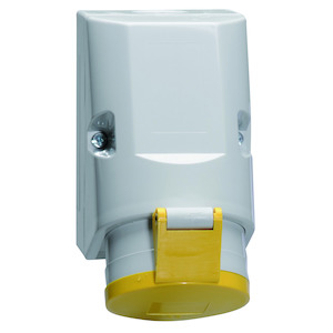 wall mounting socket outlet - housing dimensions 126x83
