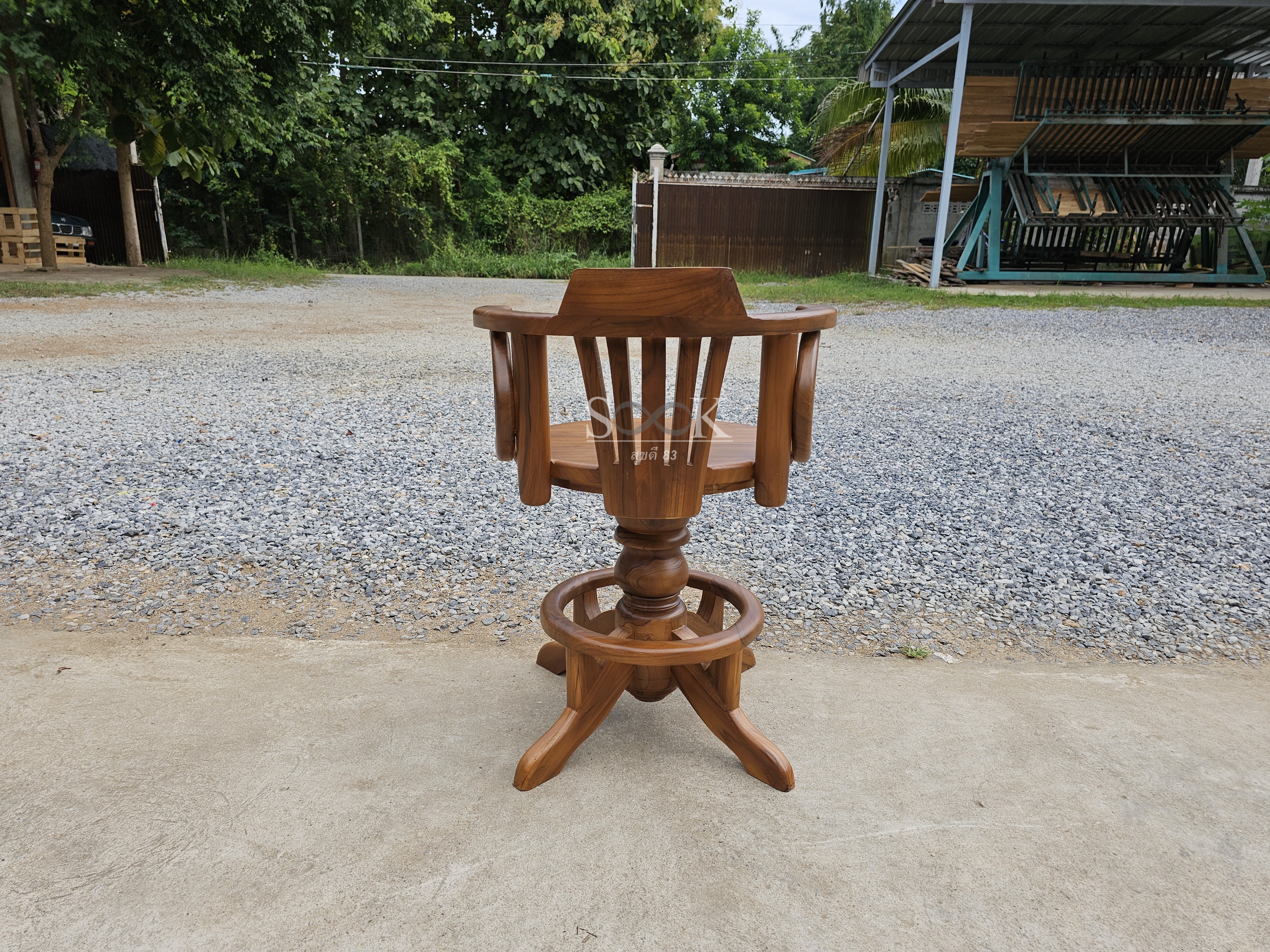 เก้าอี้บาร์หมุนได้สูงปกติ 48 ซม.