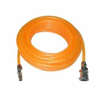 สายลม สายปั๊มลม PU 5x8mm แบบขดสปริง ยาว9เมตร พร้อมหัวคอปเปอร์