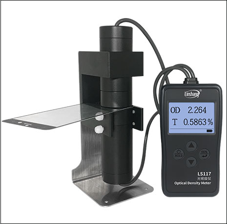 Linshang LS117 Optical Density Meter,Optical Density Meter for Plastic, LS117, VLT and OD Aluminized Film High Precision Simple Operation Real-time Dynamic Calibration,