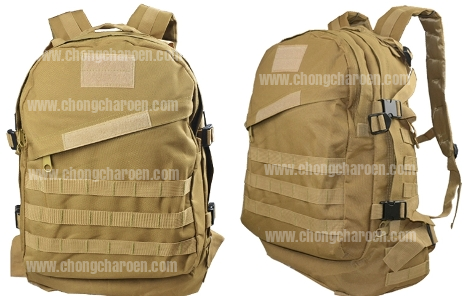 เป้ทหาร แทคติคอล เดินป่า ยุทธวิธี 3D (40L, ผ้าหนา เกรด A, มีฟองน้ำหลัง)