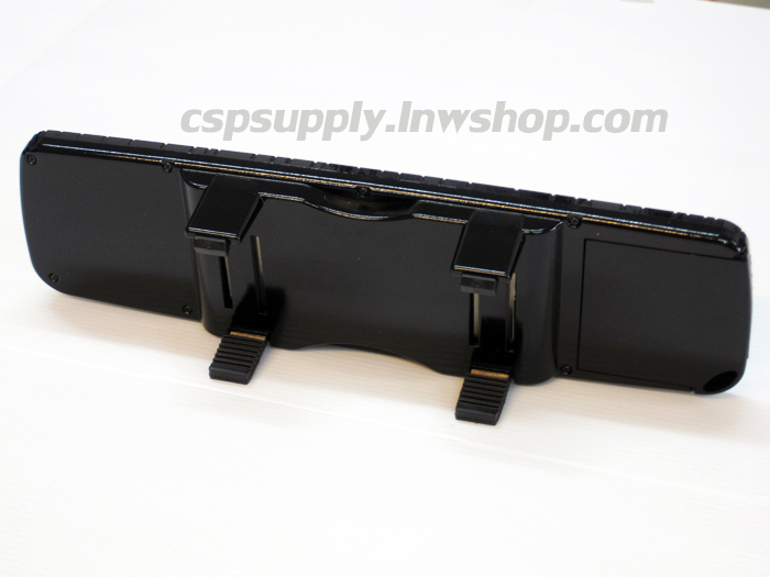 กระจกมองหลัง ลายหนังจระเข้ดำ ฝังคริสตัล MYCARR (ไต้หวัน)