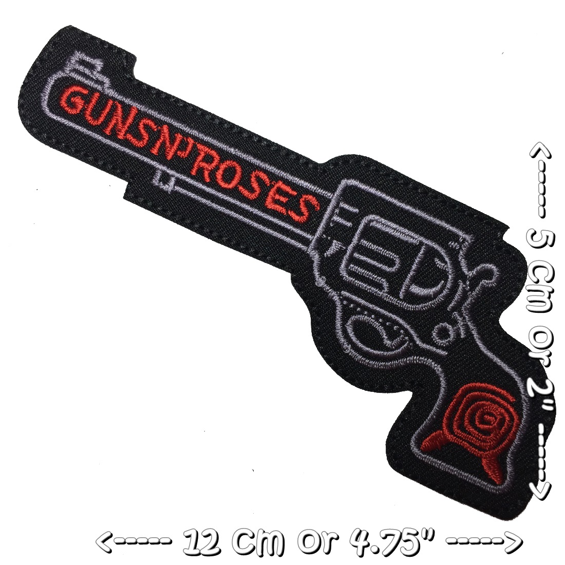 Guns N Roses ตัวรีดติดเสื้อ อาร์มรีด อาร์มปัก ตกแต่งเสื้อผ้า หมวก กระเป๋า แจ๊คเก็ตยีนส์ Rock Iron on Embroidered Patch