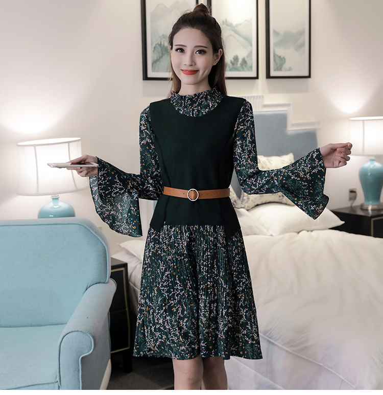 ชุดเซ็ทเดรสและเสื้อกั๊ก พร้อมเข็มขัด สุดคุ้มมากค่ะ ส่งฟรี ems