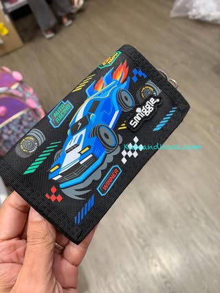 กระเป๋าตัง smiggle wallet with lanyard -curious - รถ