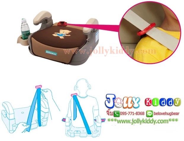 เบาะที่นั่งเสริมติดรถยนต์ Booster seat ยี่ห้อ kid star (ของใหม่) สินค้านำเข้าคุณภาพ C10124