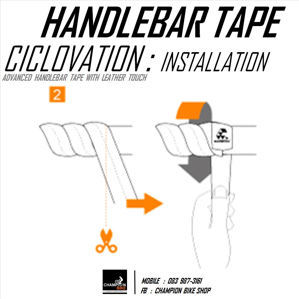 ผ้าพันแฮนด์เสือหมอบ CICLOVATION : SHOOTING STAR HANDLEBAR TAPE สีแดง-ขาว