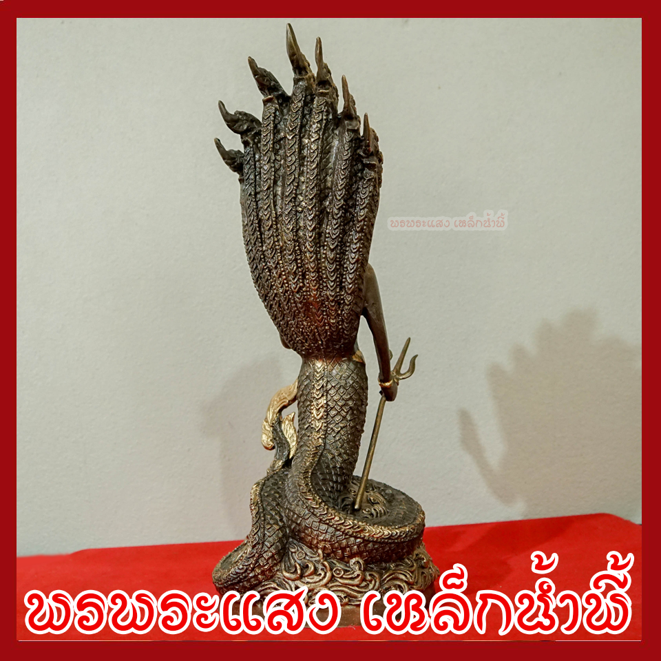 พ่อปู่ศรีสุทโธ แม่ย่าศรีปทุมมา สูง 14 นิ้ว วัตถุมงคล เนื้อมวลสารแร่เหล็กน้ำพี้