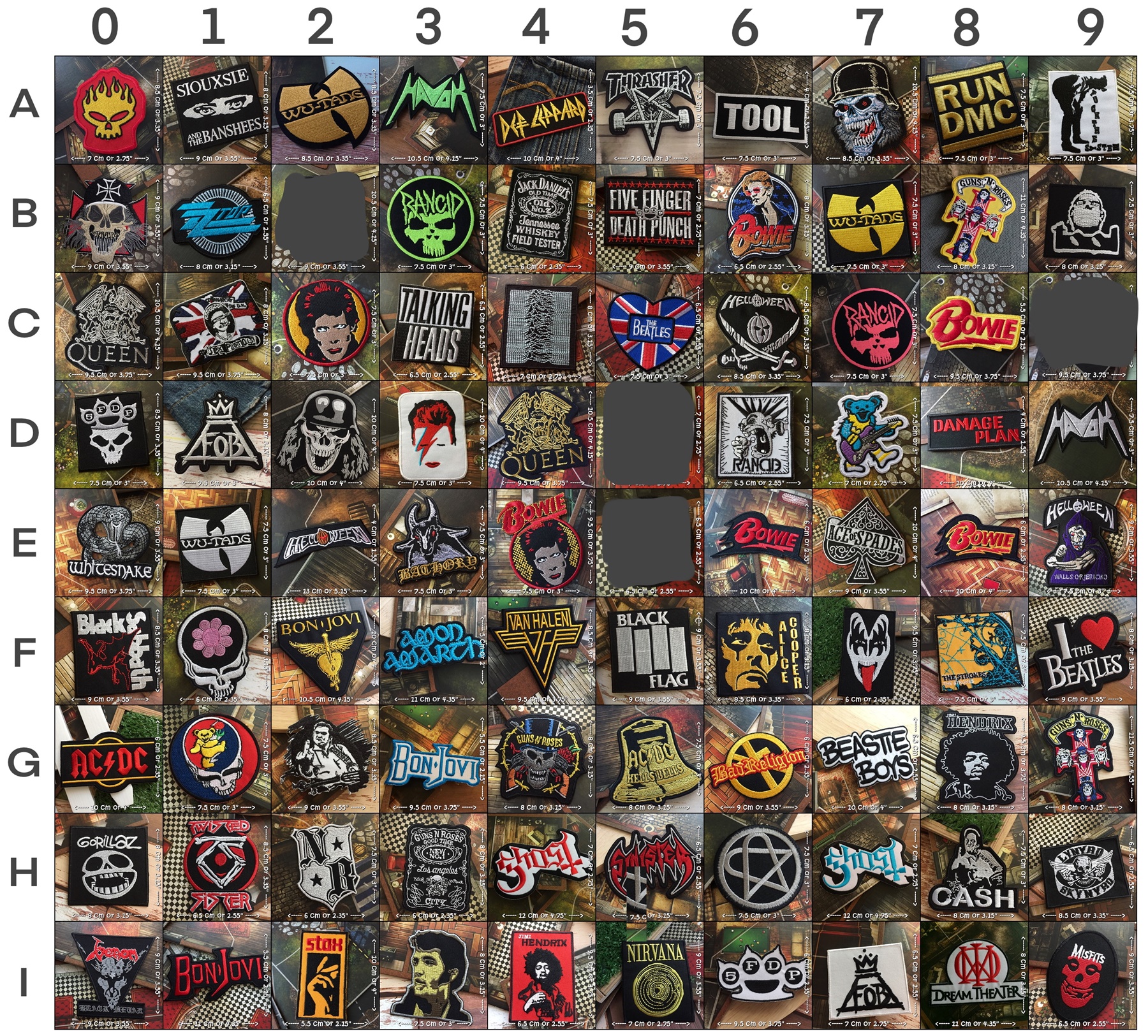 ตัวรีดติดเสื้อ วงดนตรี ร็อค เฮฟวี่เมทัล พังค์ Jacket Rock Patch (บอกลายที่เลือกทางแขท)