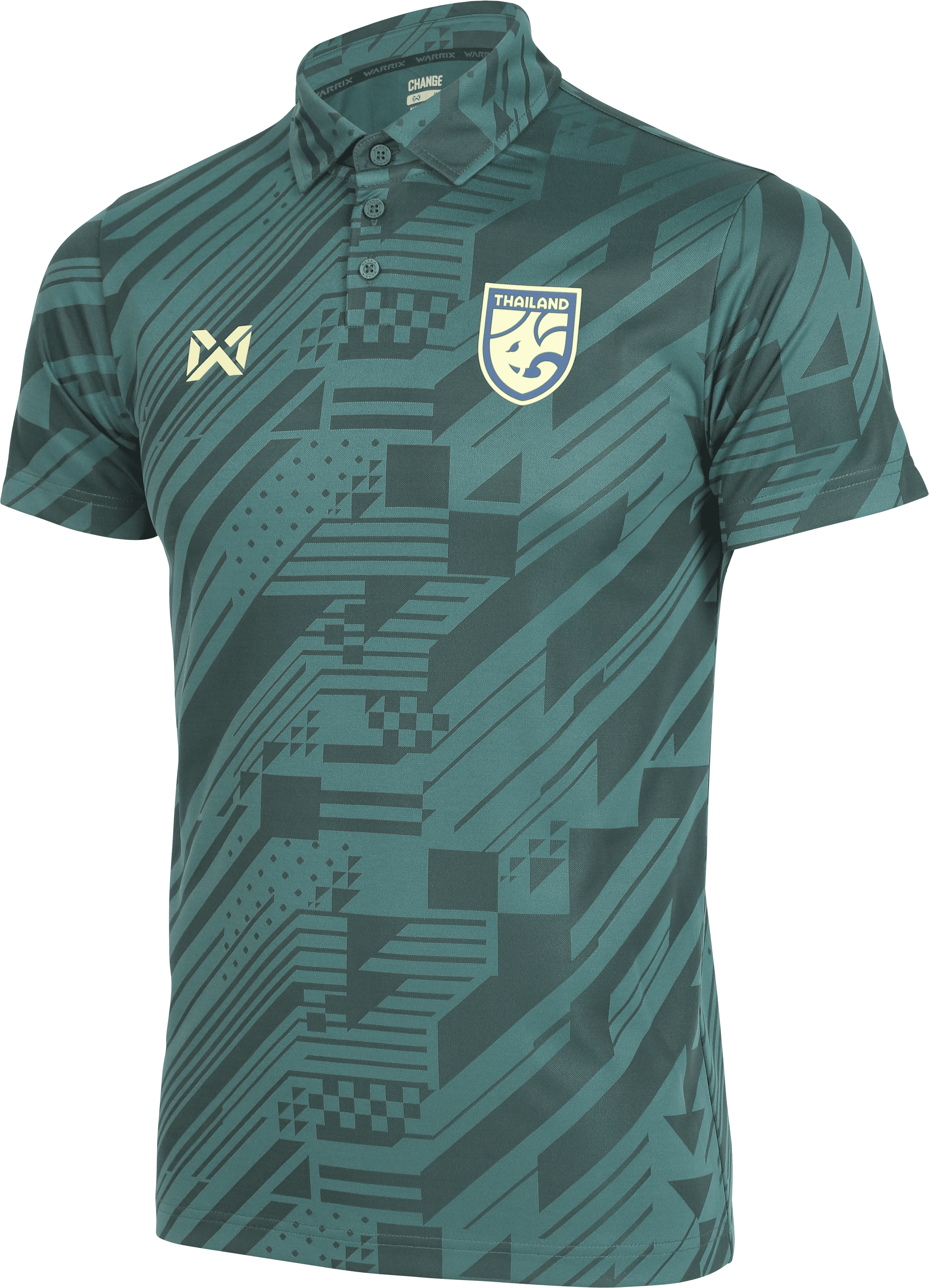เสื้อเชียร์คอโปโล 2023-2024 เสื้อฟุตบอลทีมชาติไทย Thailand National Team Kit (Cheer Polo Version) WA-233FBATH30